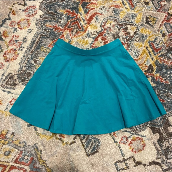 Teal Skater Skirt - Picture 1 of 3